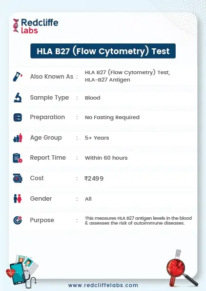 HLA b27 Test Details