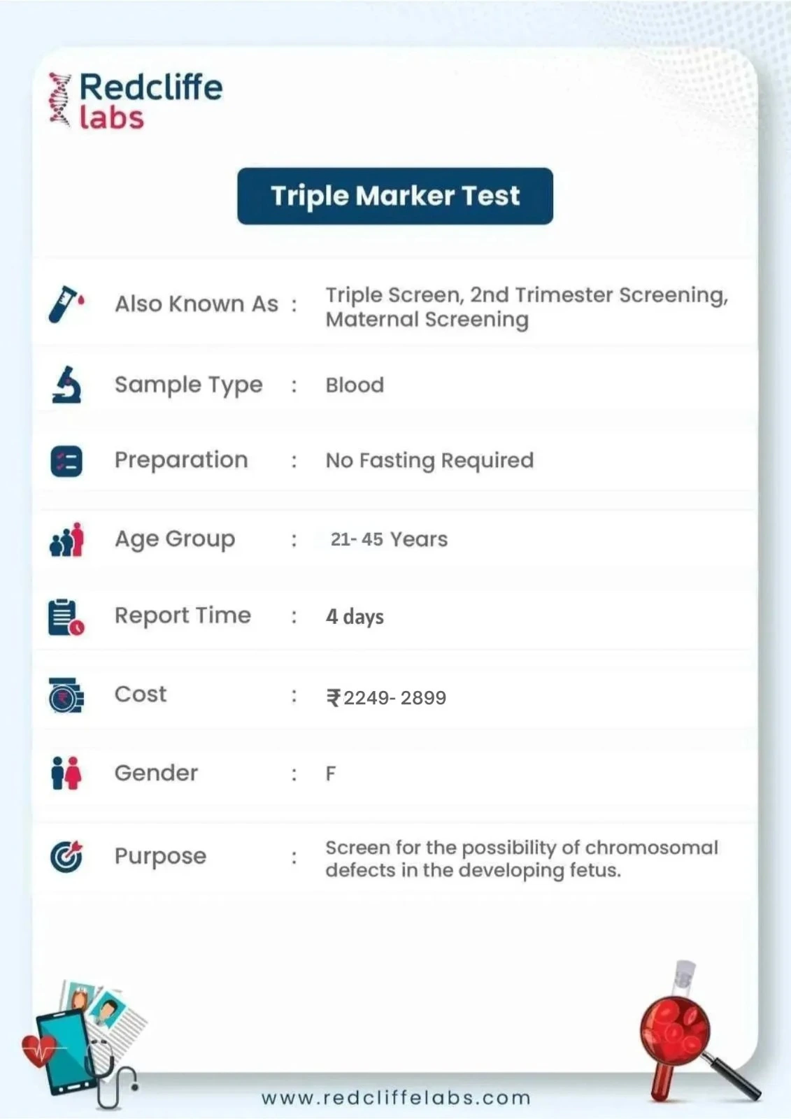 Triple Marker Test Details