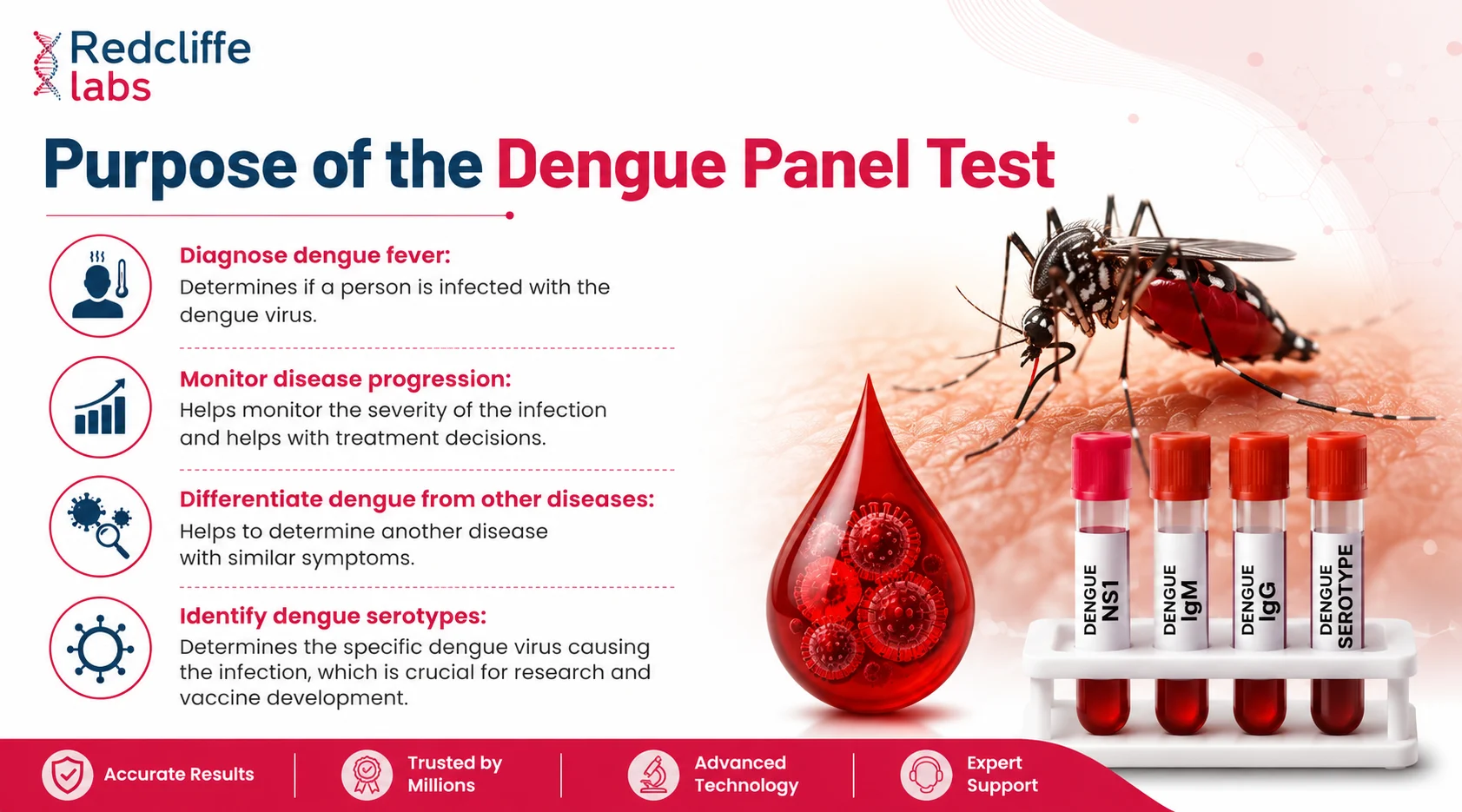 purpose of the dengue panel test