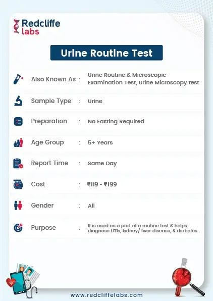 Urine RM Test Details in Hyderabad